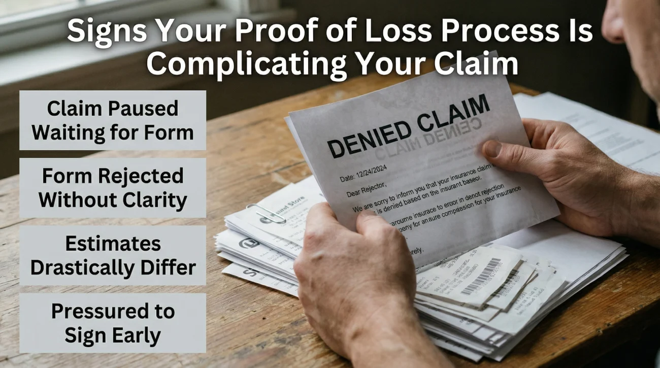Signs The Proof Of Loss Is Complicating Your Claim