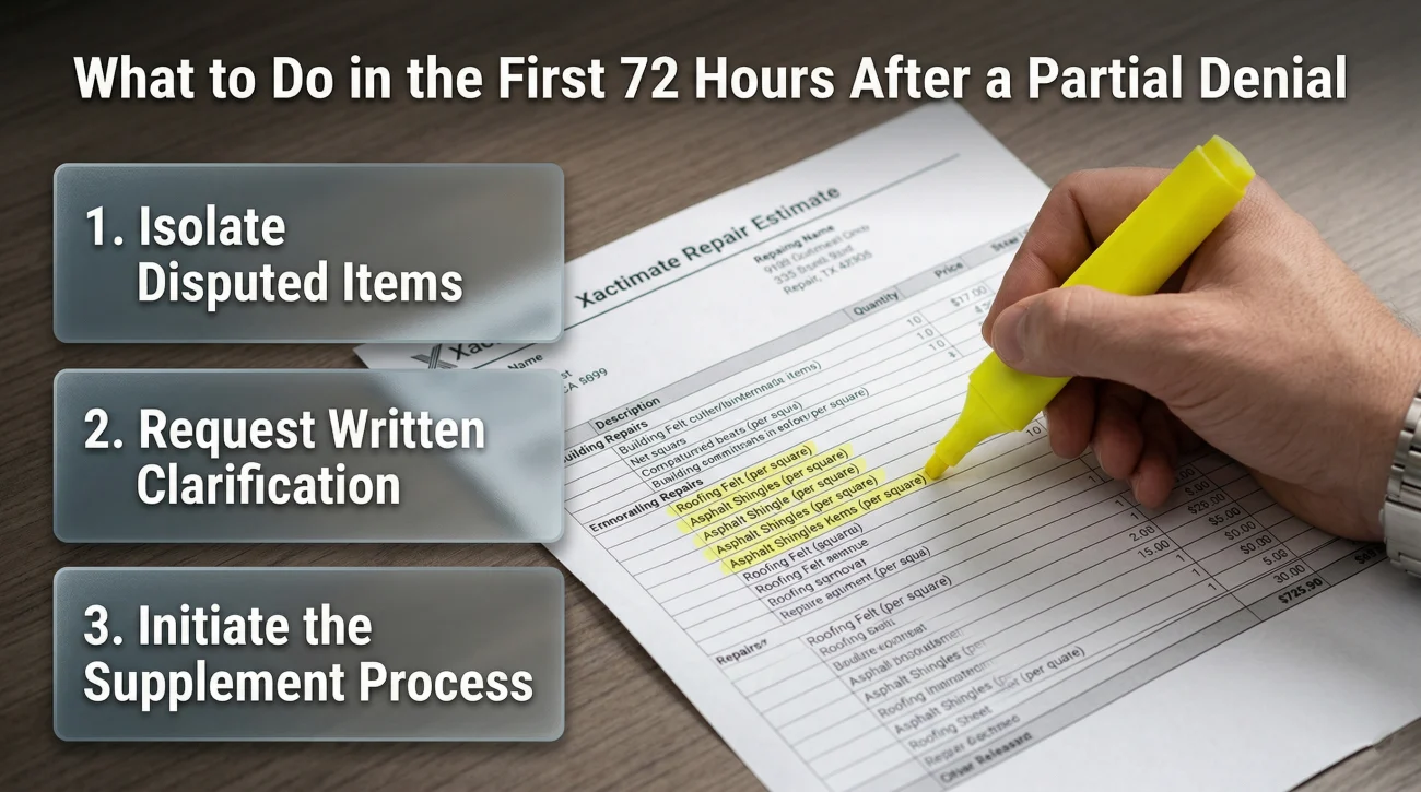 What To Do After A Partial Denial