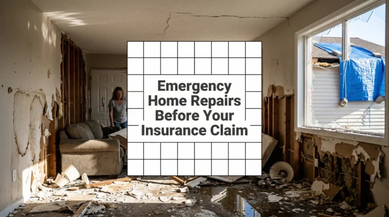 Emergency Home Repairs Before Your Insurance Claim: What You Must Do, What You Must Not