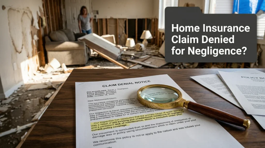 Home Insurance Claim Denied Negligence