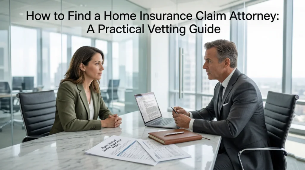 How To Find A Home Insurance Claim Attorney