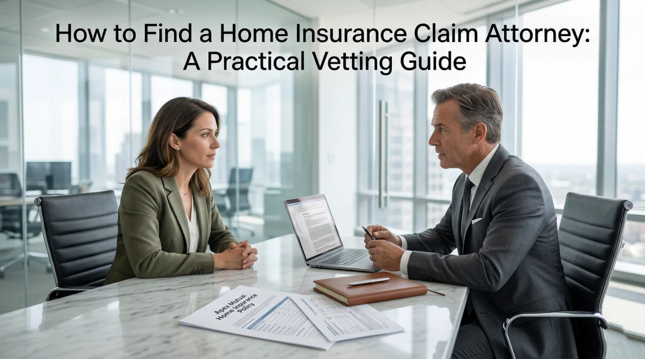 How To Find A Home Insurance Claim Attorney