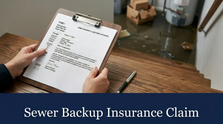 Sewer Backup Insurance Claim: How to Document It, File It, and Fight a Low Settlement