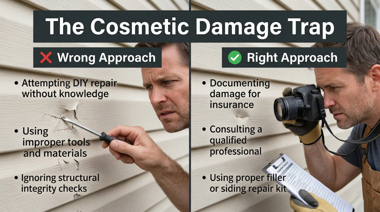 Cosmetic Damage Trap Right Vs Wrong