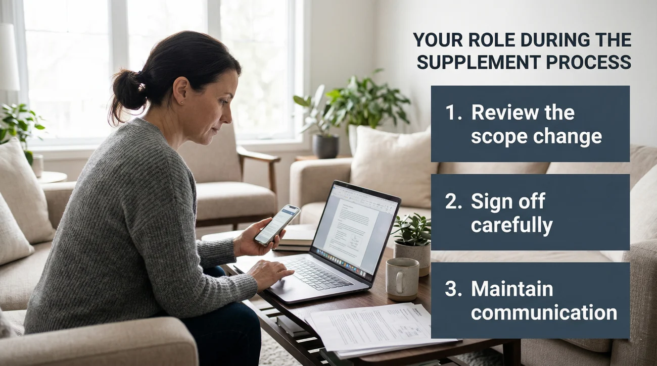 Homeowner Role During Supplement Process