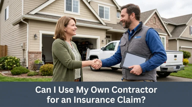 Can I Use My Own Contractor for an Insurance Claim? What You Are and Are Not Required to Do