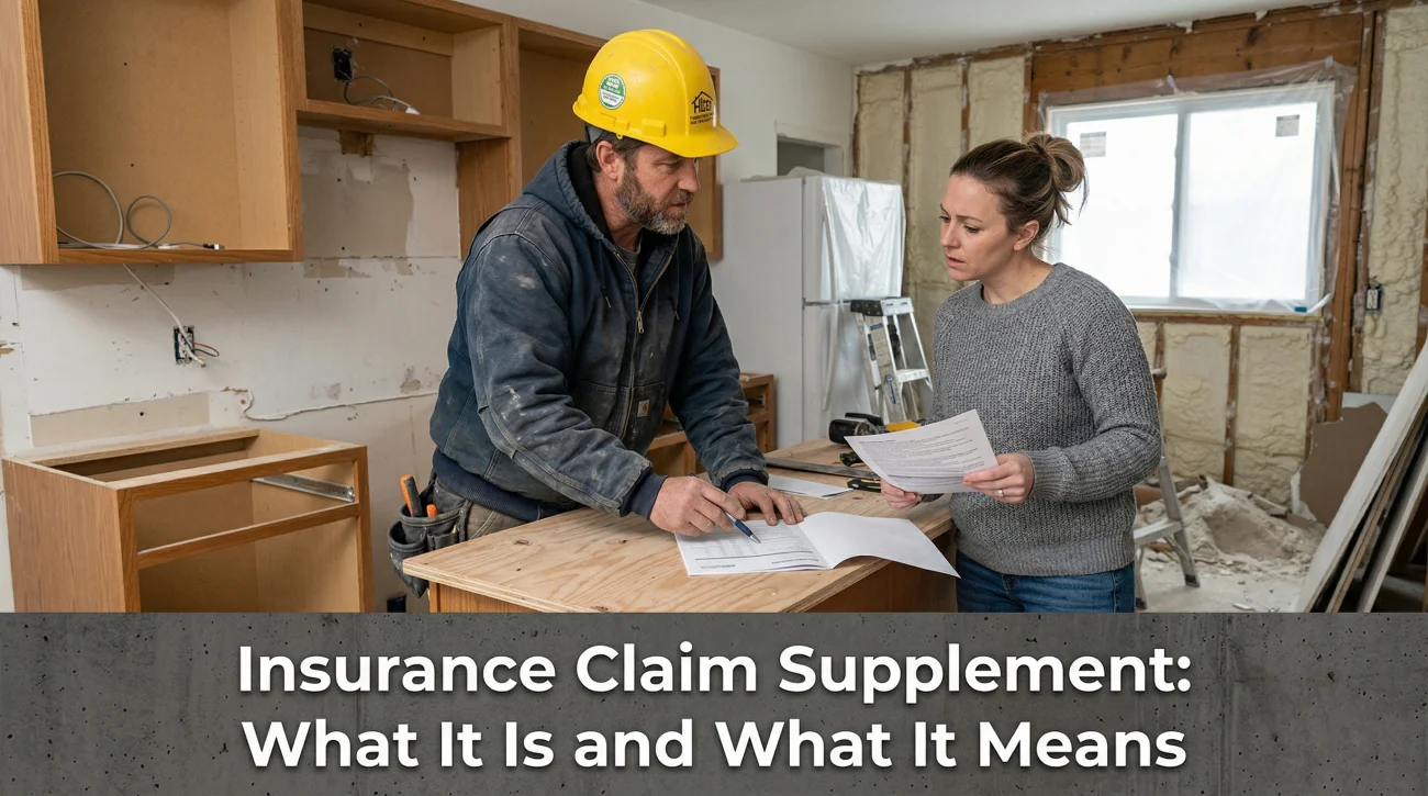 Home Insurance Claim Supplement