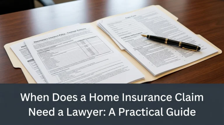 When Does a Home Insurance Claim Need a Lawyer: A Practical Guide