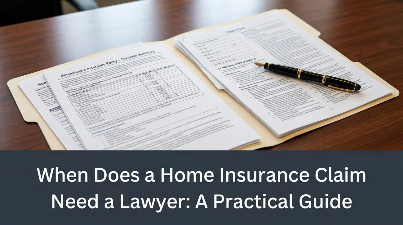 When Does A Home Insurance Claim Need A Lawyer